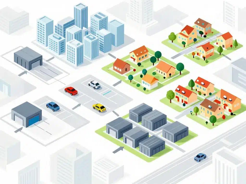 acheter des garages diagramme types lieux