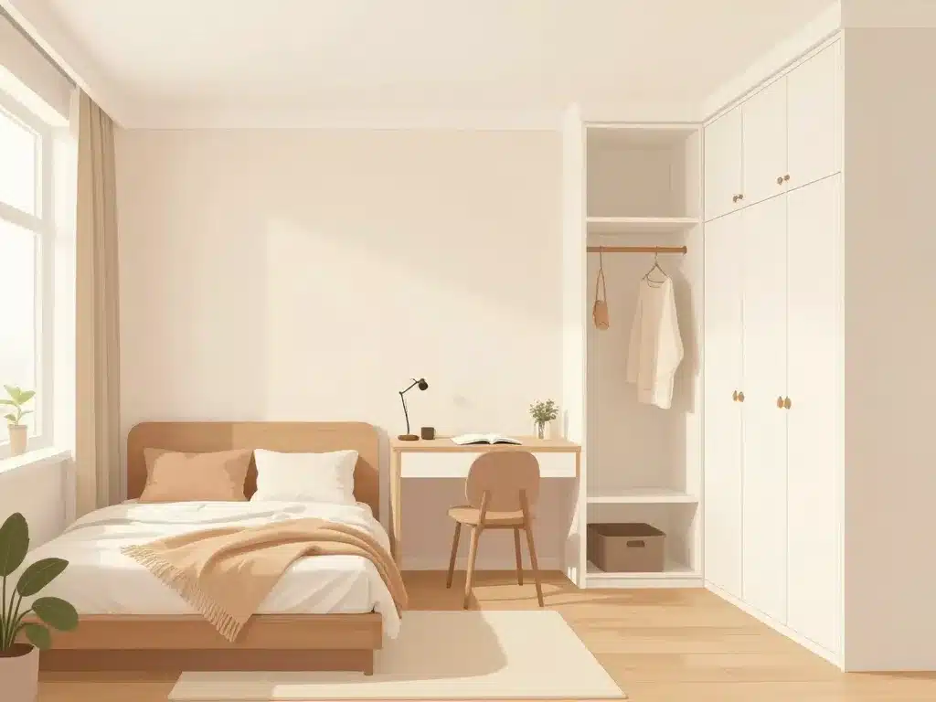aménagement optimisé chambre en enfilade
