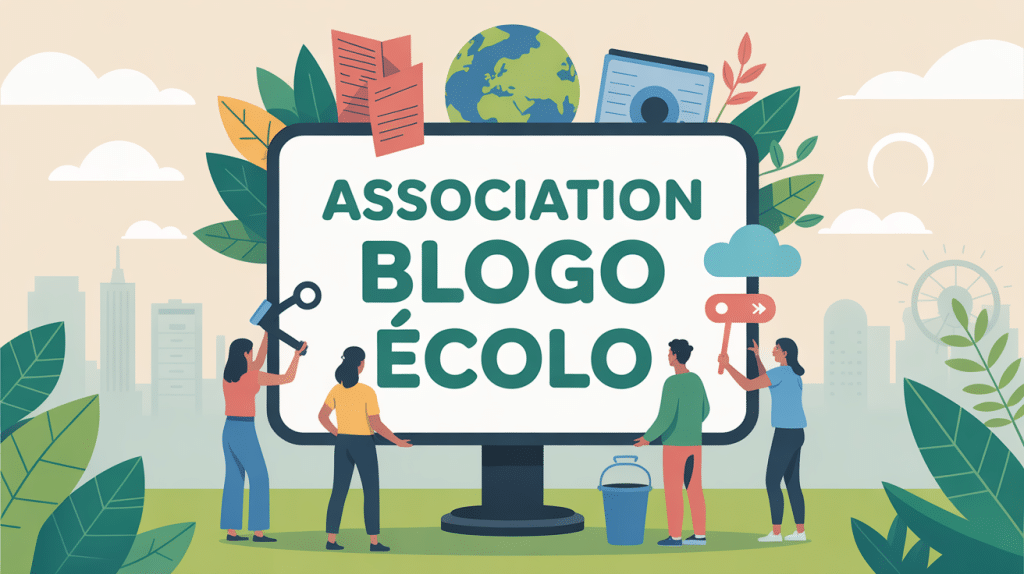 illustration association blog écolo personnes écran écologique