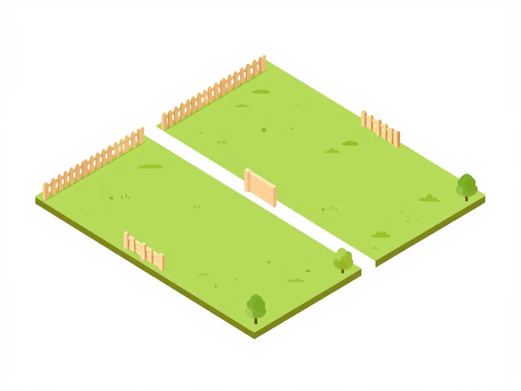 clôture en retrait de la limite séparative schéma distance hauteur