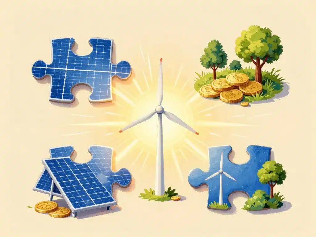 co-valence énergie création de valeur illustration