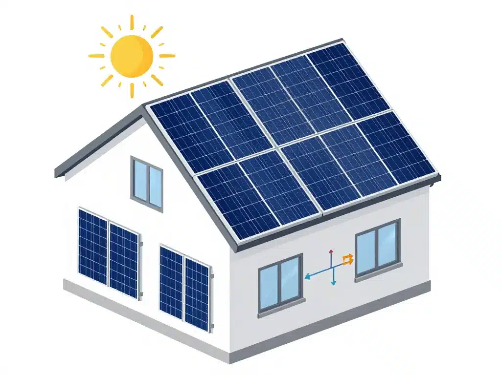 combien de panneaux photovoltaïques pour 10000 kw schéma installation