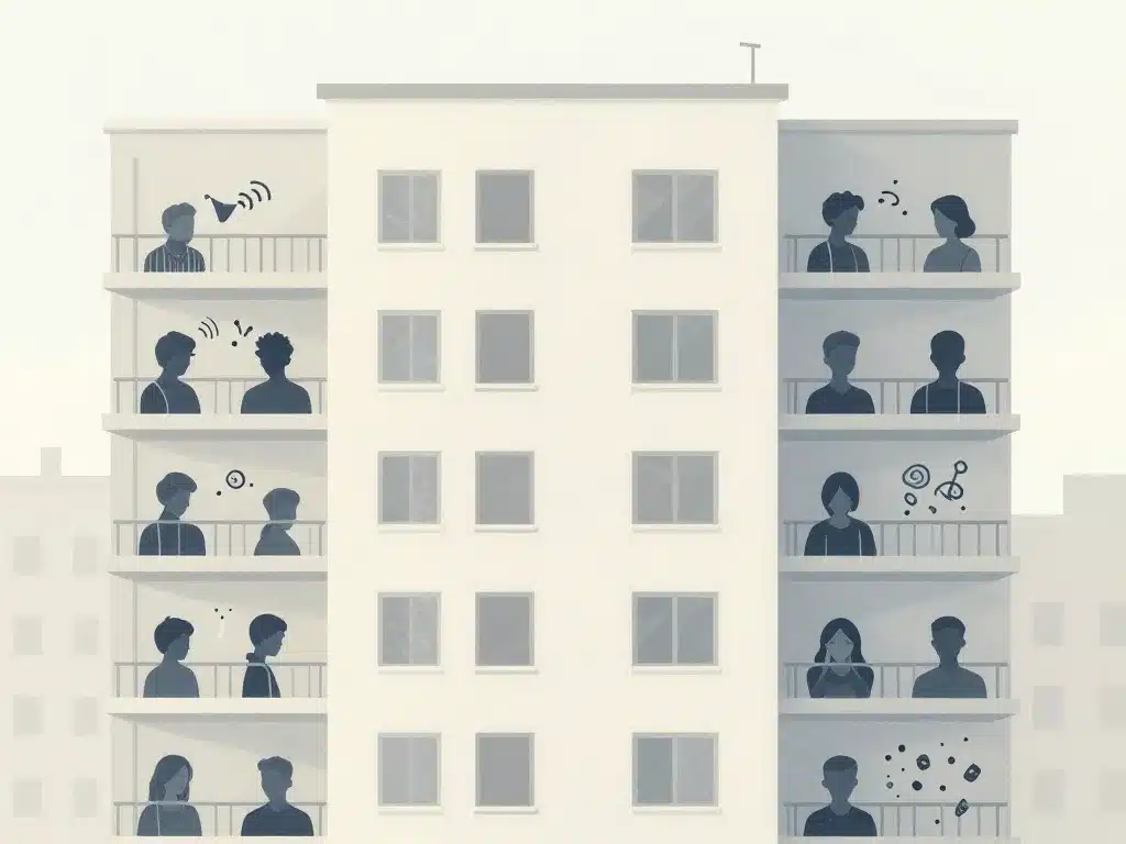 illustration nuisances comment faire déménager un voisin