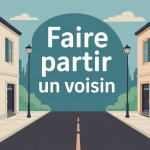 illustration moderne comment faire déménager un voisin