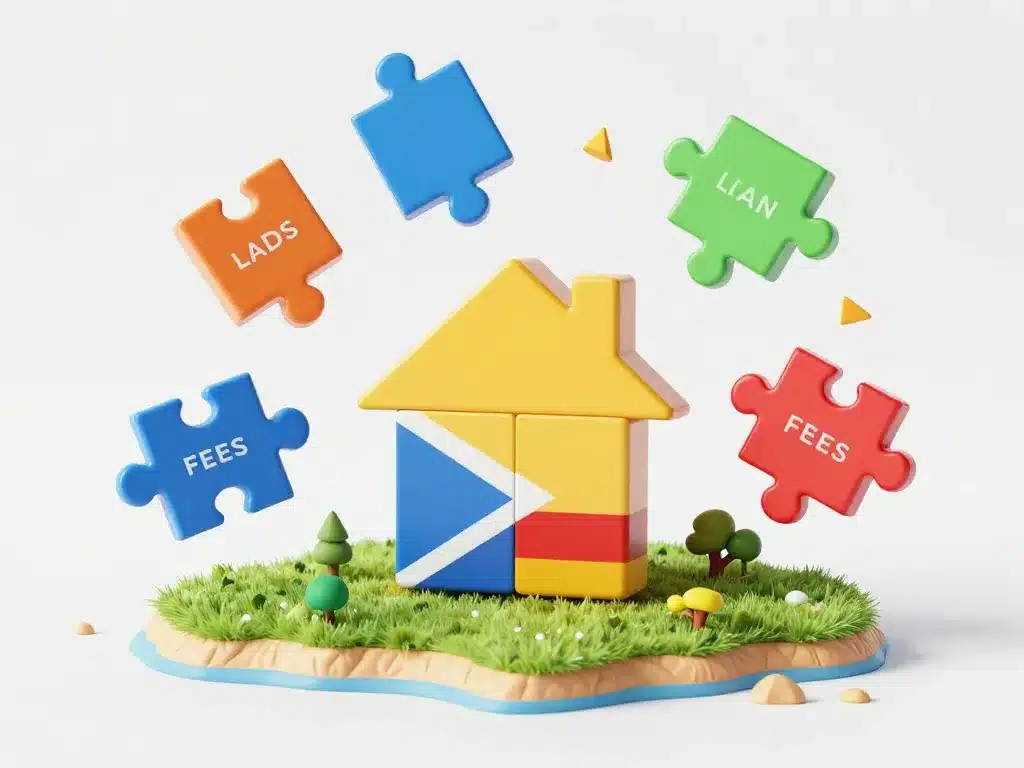 Visuel métaphorique coût maison Comores postes budget