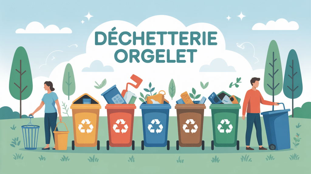 vue stylisée site tri déchetterie orgelet