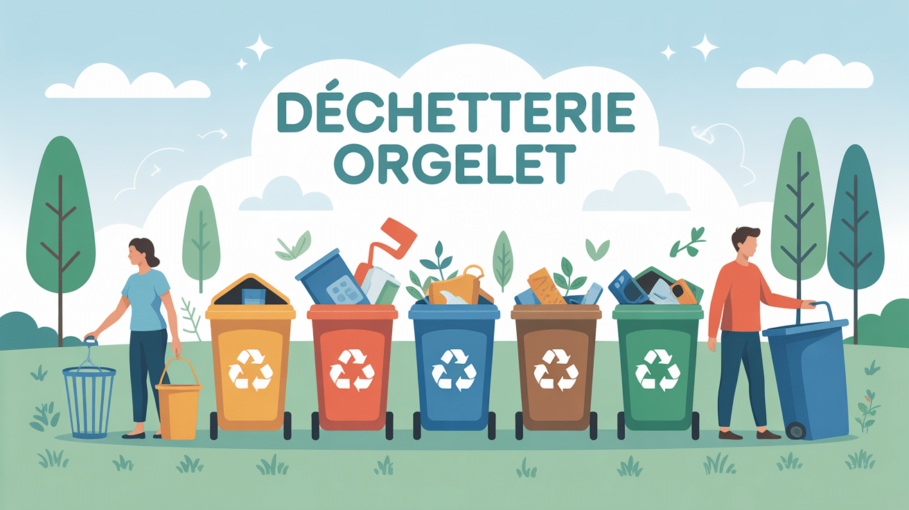 vue stylisée site tri déchetterie orgelet