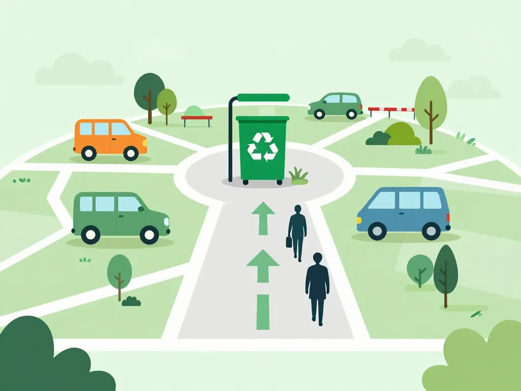 Visuel accès déchetterie saint laurent d'agny, carte et arrivée