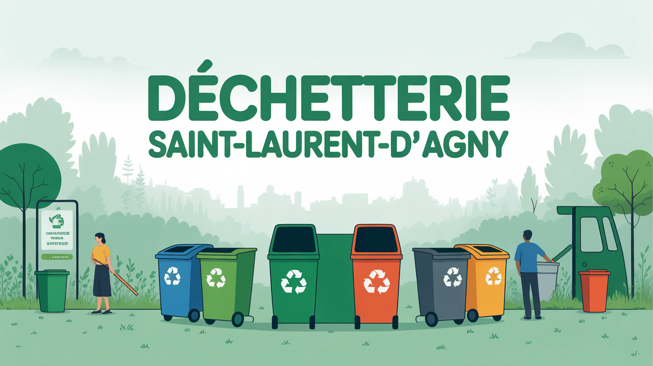 Illustration centrale déchetterie saint laurent d'agny, thème écologique