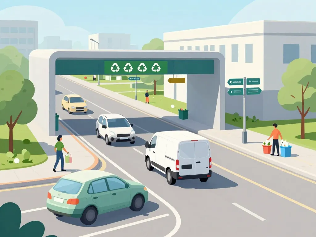 accès et orientation déchetterie saint sever