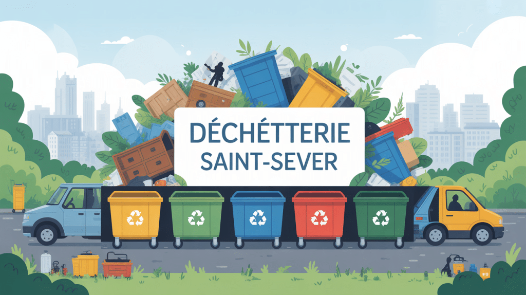 illustration déchetterie saint sever ambiance moderne