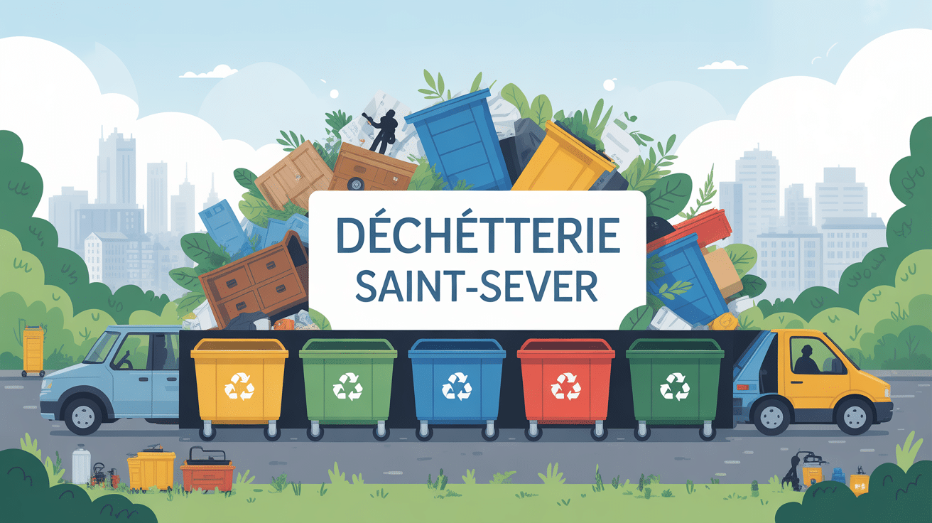 illustration déchetterie saint sever ambiance moderne
