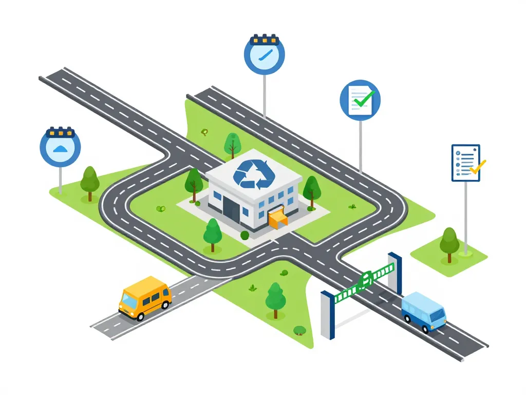 schéma accès horaires déchetterie wormhout
