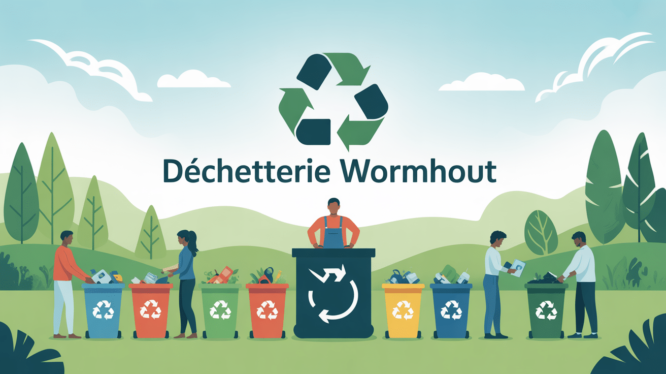 illustration moderne déchetterie wormhout gestion déchets