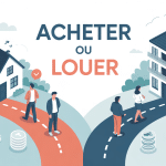 devenir propriétaire ou rester locataire illustration conceptuelle