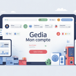 gedia mon compte portail client illustration