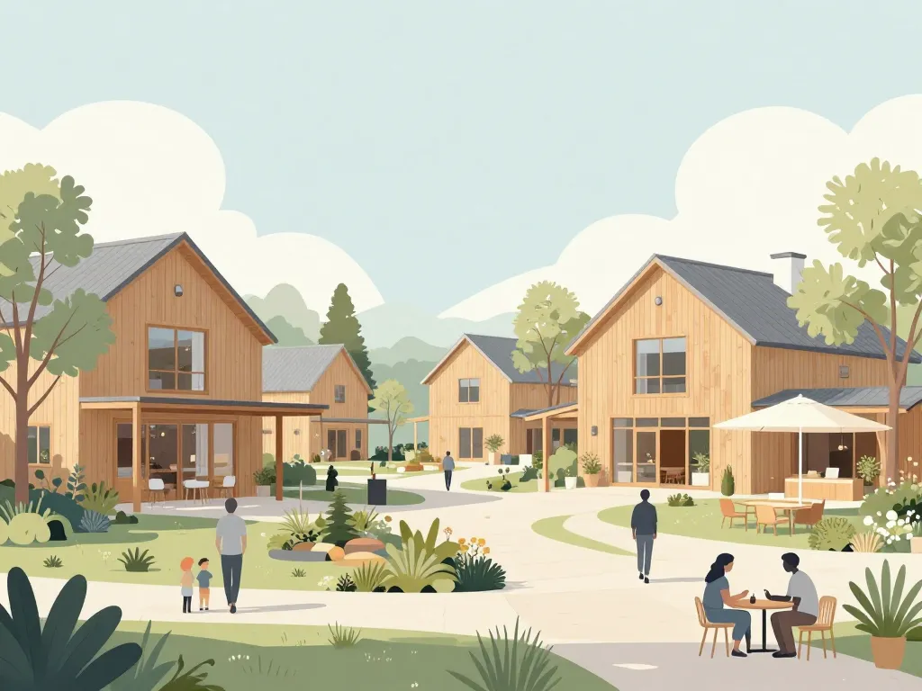 Les Barns quartier résidentiel serein et moderne