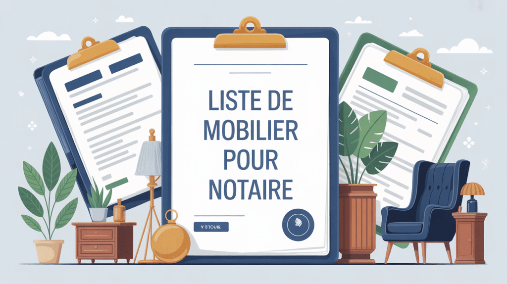 liste mobilier notaire exemple dossier et mobilier