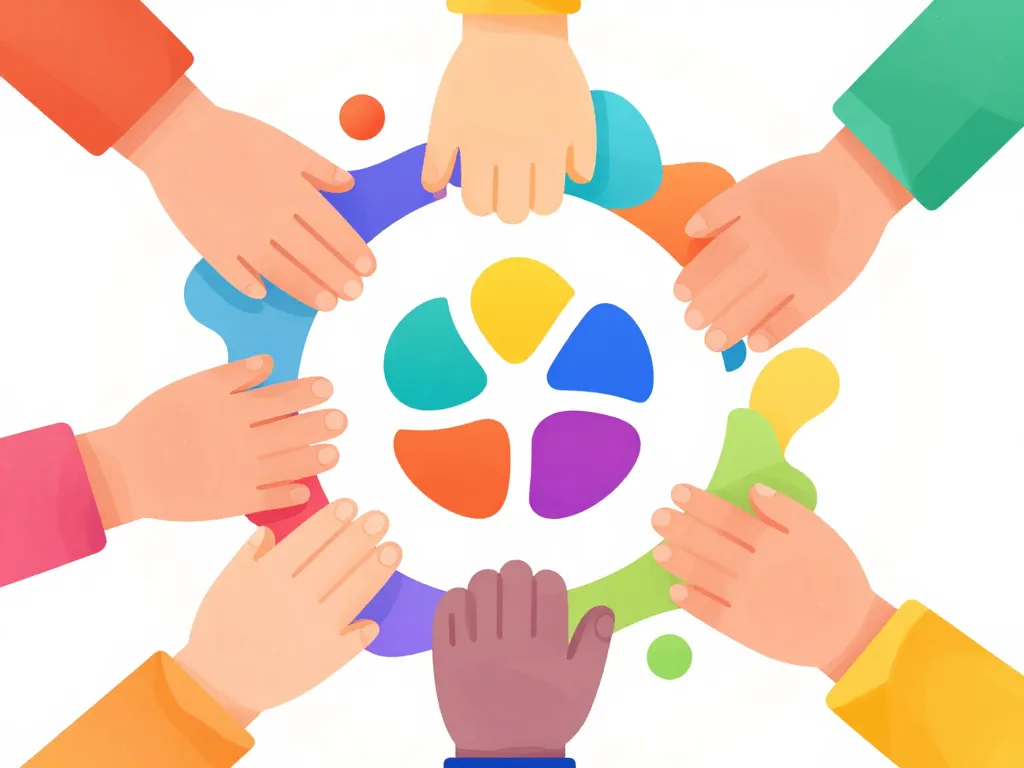 création logo abstrait valeurs marque illustration