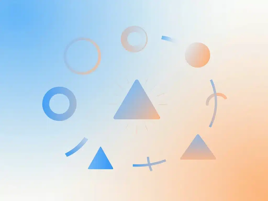 métaphore logo abstrait formes géométriques émotion