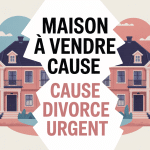 maison à vendre cause divorce urgent illustration séparation