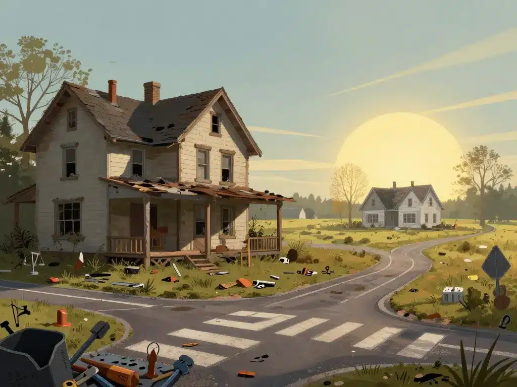 maison abandonnée à donner entre risques et rêve