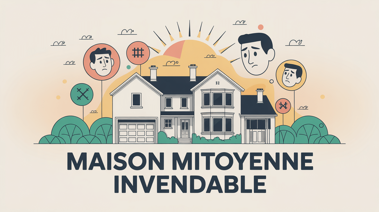 maison mitoyenne invendable illustration obstacles
