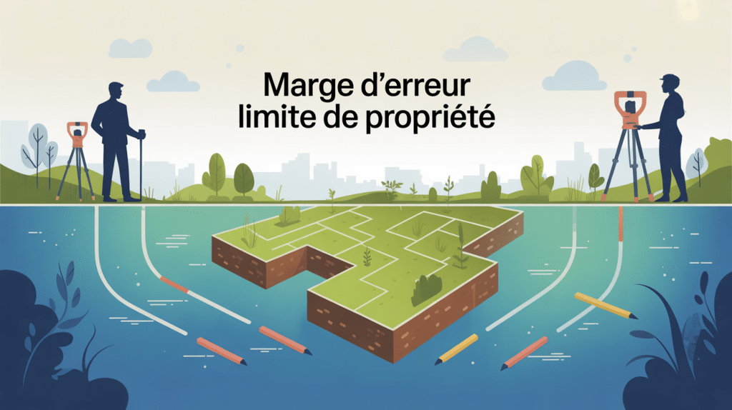 illustration globale marge d'erreur limite de propriété