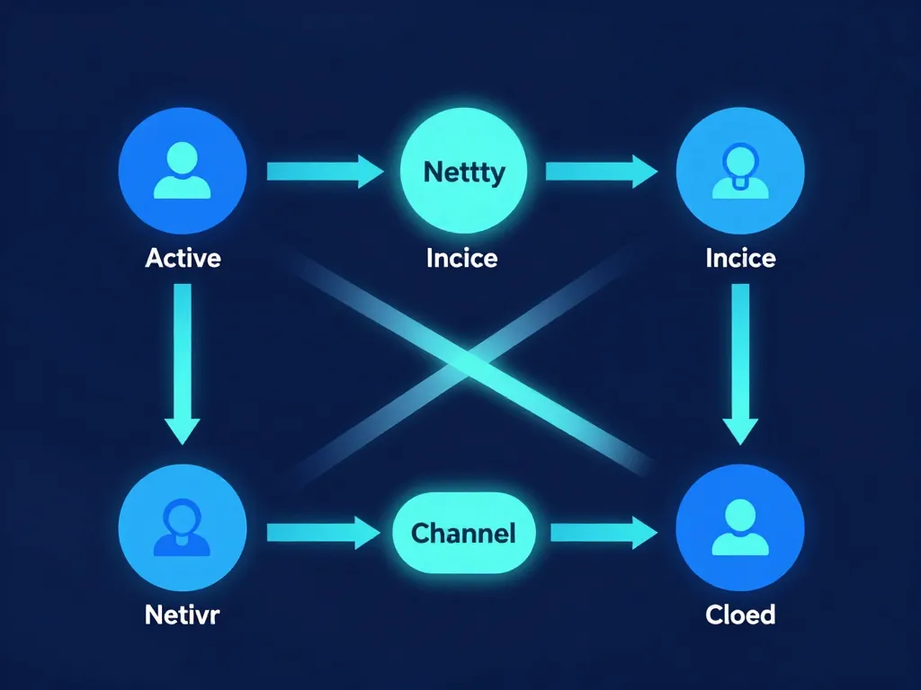 Diagramme conceptuel cycle de vie netty connection