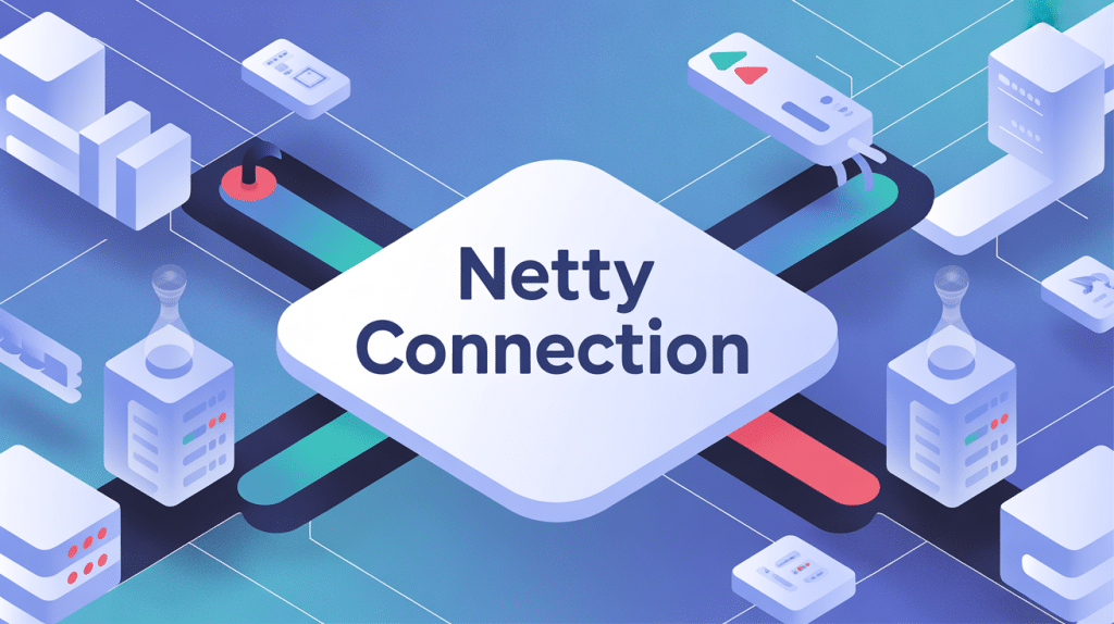 Illustration moderne netty connection gestion réseau