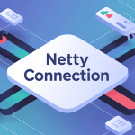 Illustration moderne netty connection gestion réseau