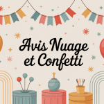 nuage et confetti avis illustration ballons confettis moderne