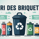 illustration tri poubelle ou jeter les briquets