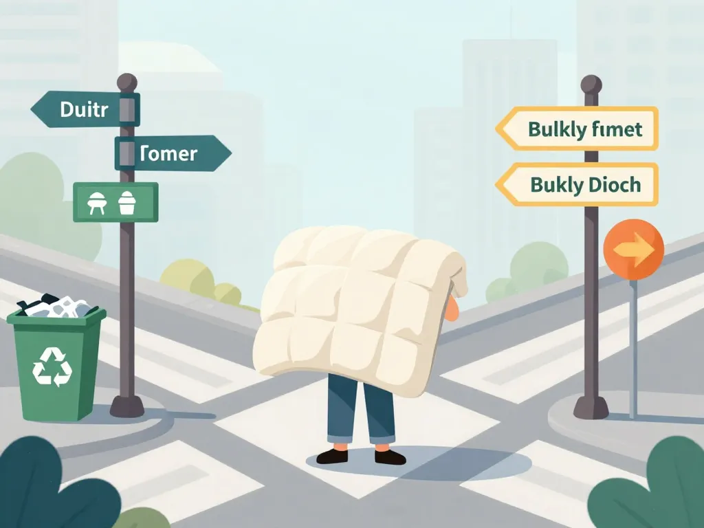 peut-on jeter une couette à la poubelle image tri collecte