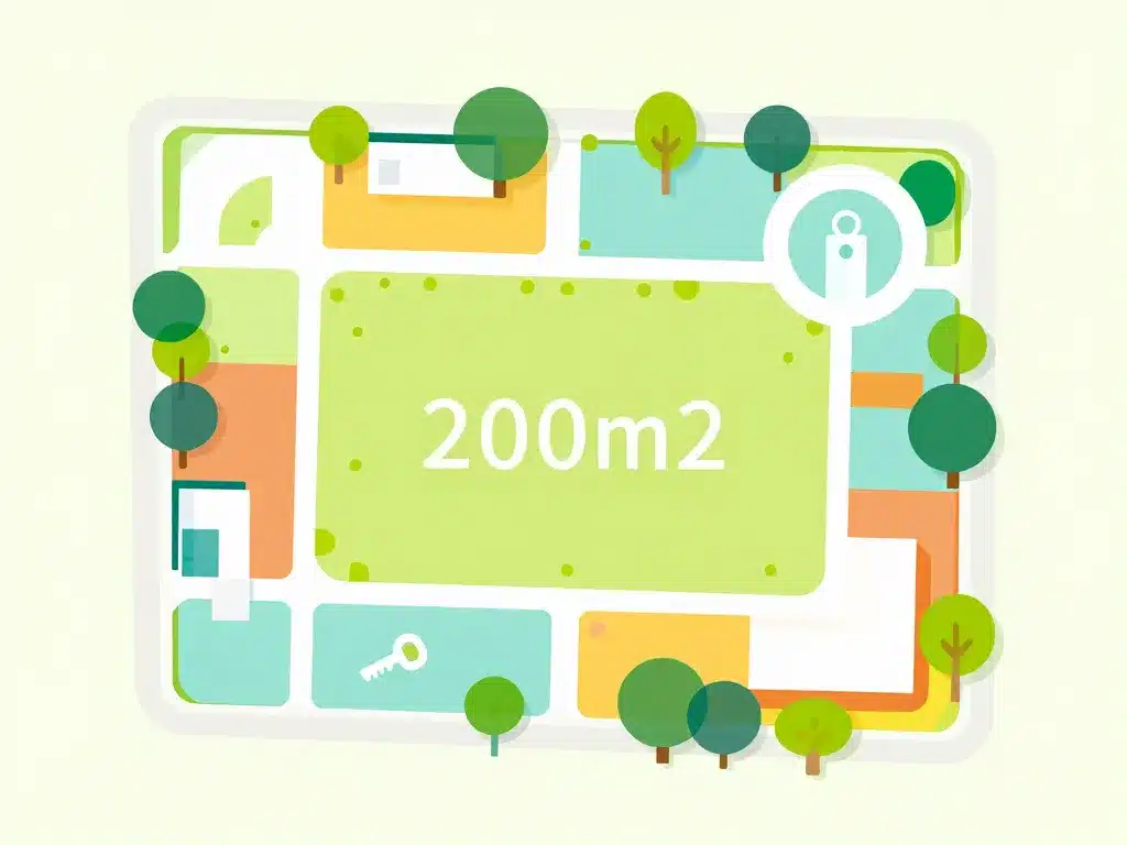 métaphore graphique potentiel terrain 200m2