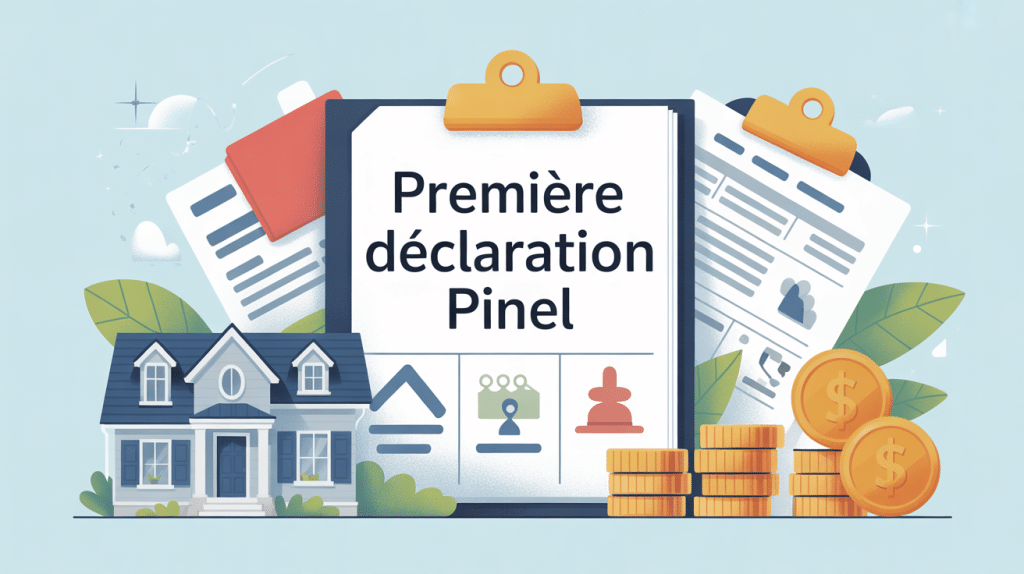 illustration déclaration impôt pinel 1ère année dossier fiscal moderne