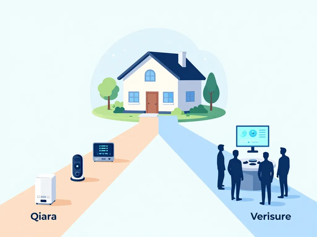 qiara vs verisure visuel comparatif différences systèmes