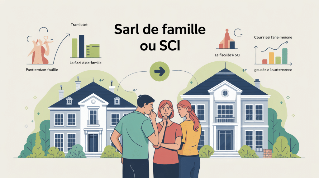 sarl de famille ou sci illustration choix gestion patrimoine
