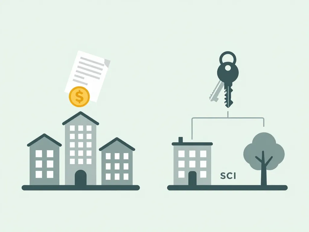 sarl de famille ou sci diagramme fiscalité investissement