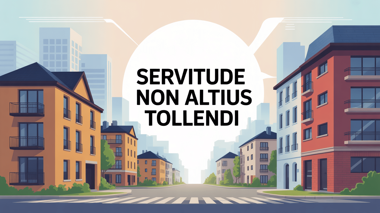 illustration servitude non altius tollendi limite hauteur quartier