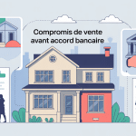 Signer un compromis de vente avant l'accord de la banque illustration