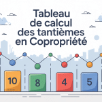 illustration tableau calcul tantième en copropriété
