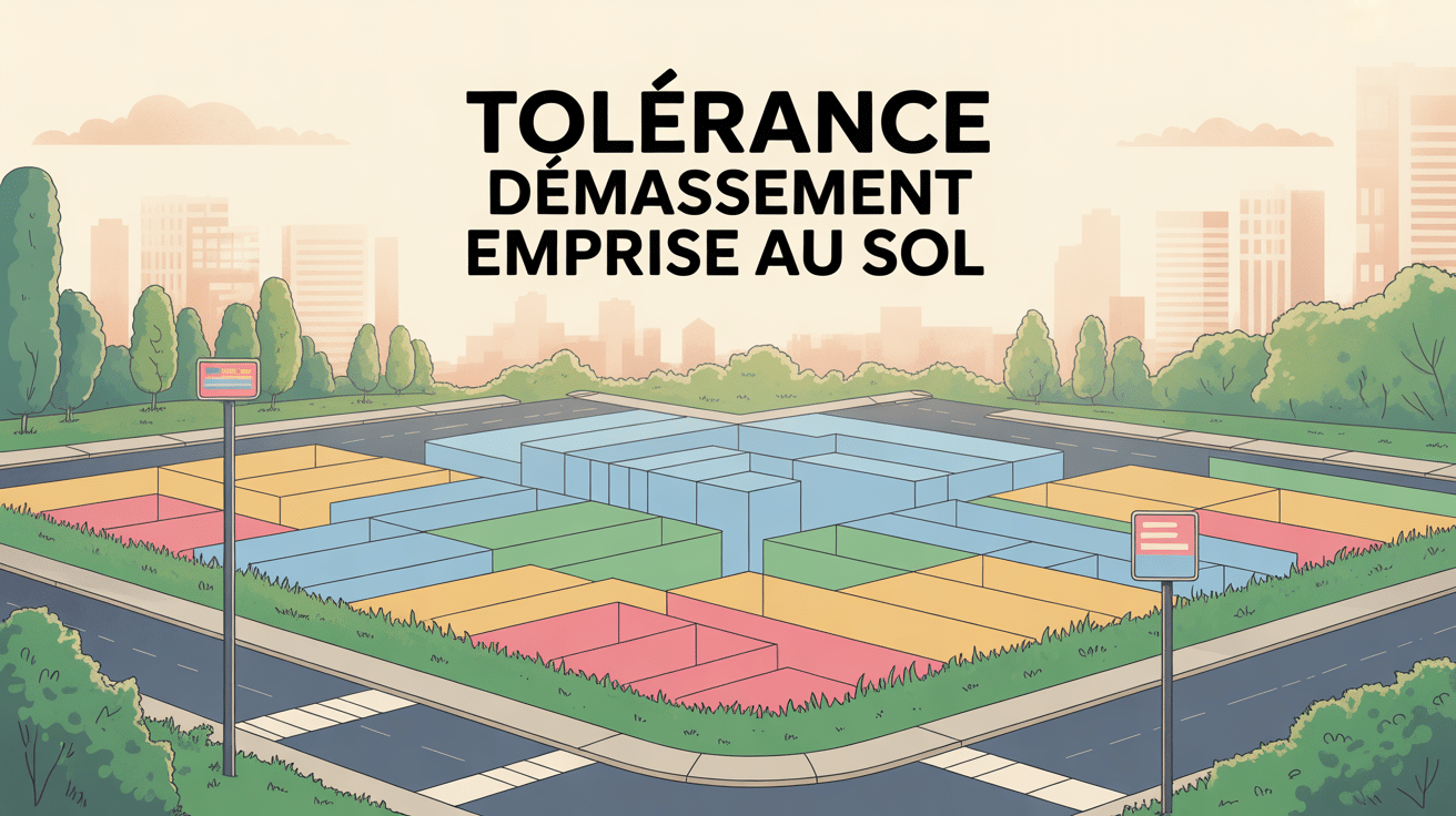 tolérance dépassement emprise au sol schéma règlementaire