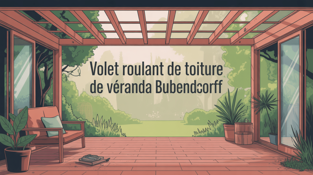 illustration volet roulant toiture véranda bubendorff prix