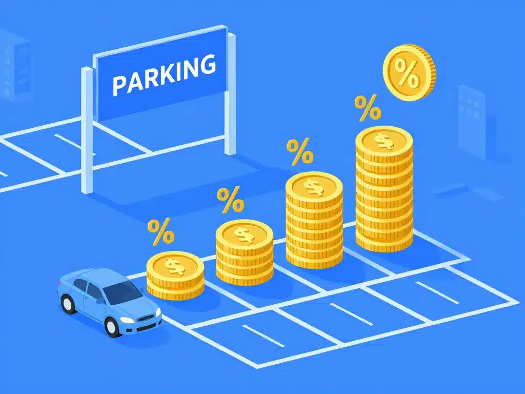 Visuel rentabilité achat d'une place de parking