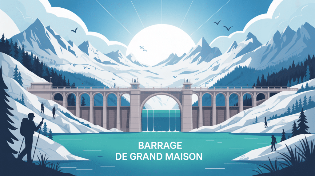 illustration barrage de grand maison alpes