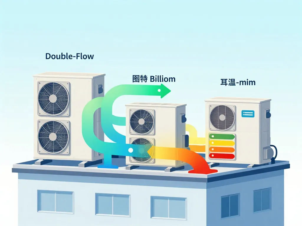 différents systèmes centrale eco double flux rooftop hybride