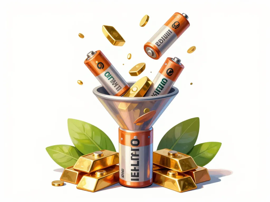 Visuel recyclage Corepile, piles en métaux précieux