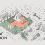 exemple plan de situation carte stylisée immobilière