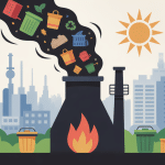 Illustration incinération des déchets gestion moderne